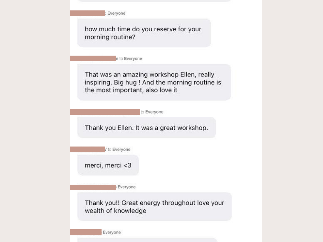 Ellen Million Coaching Resilience Workshop lululemon